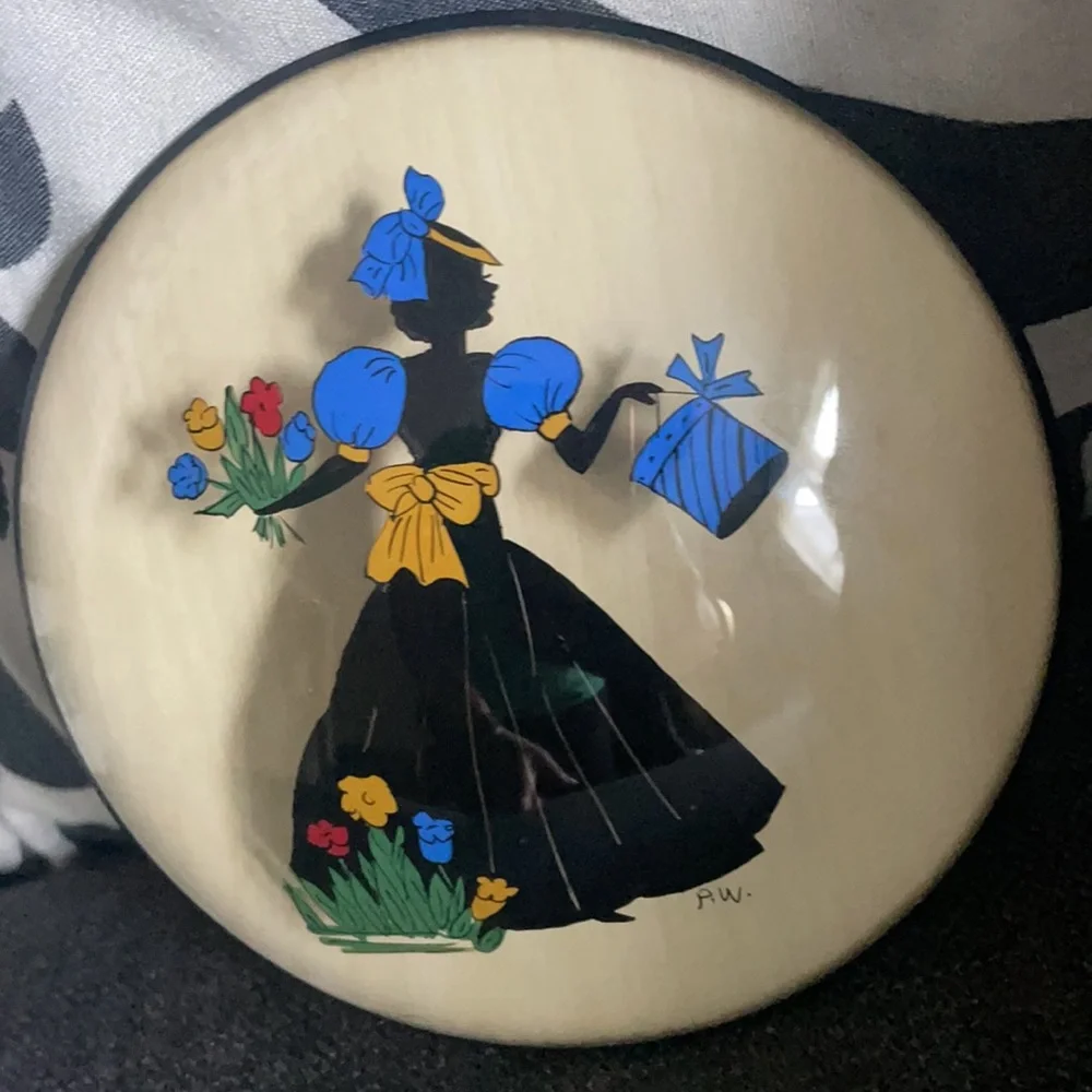 Vintage Peter Watson Hand painted women silhouette